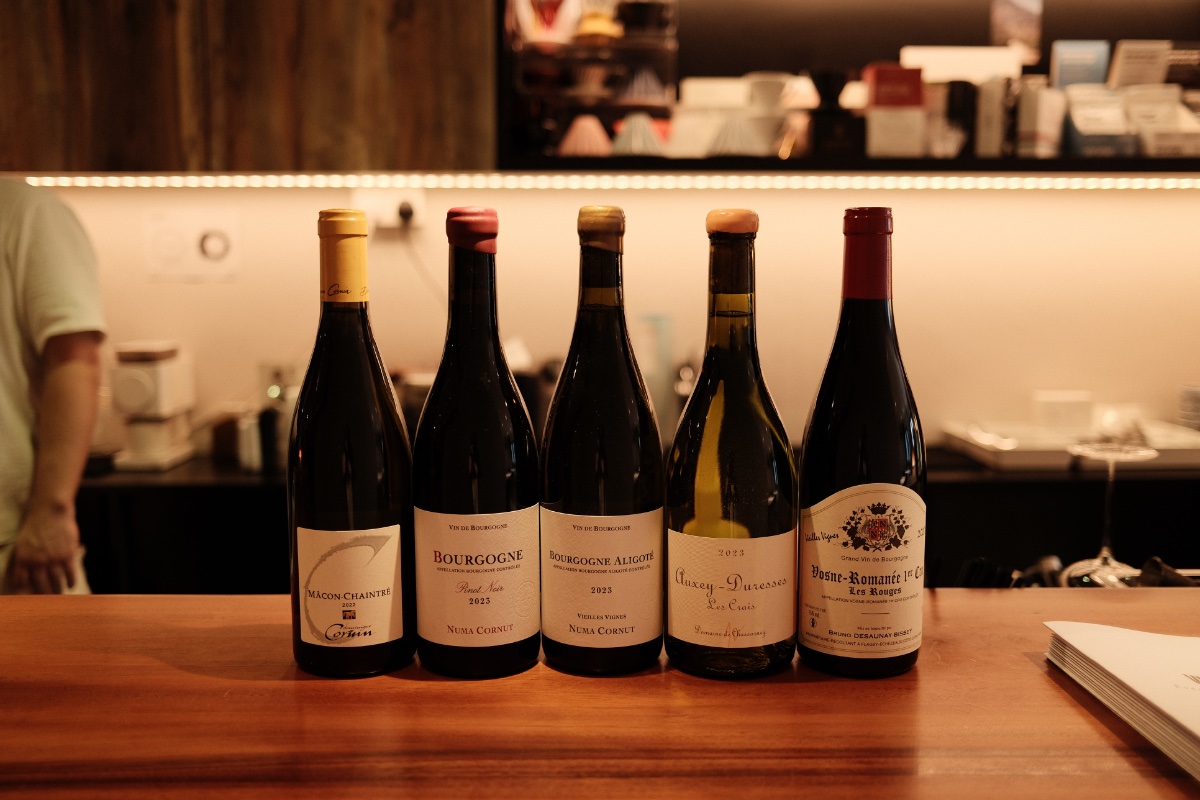 Line up of Burgundy wines chosen for the Burger & Burgundy event. (Photo Credit: Jaclene Liew)